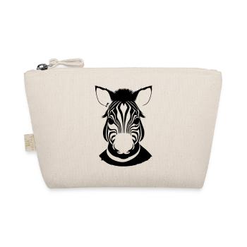 Fun Zebra Cartoon Nature Animal Safari Vector 5 - Organic Pouch - nature - Front