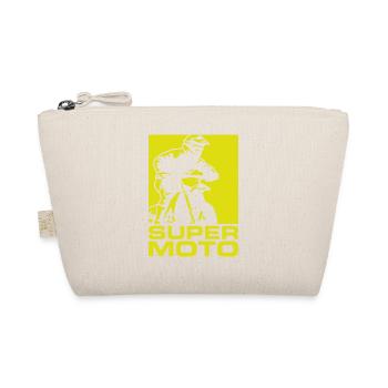 SUPER MOTO silhouette - Bio-Täschchen - Natur - Vorne