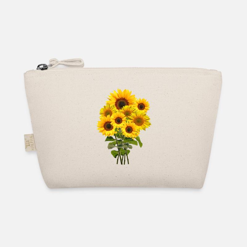 Sonnenblumenstrauß - Bio-Täschchen - Natur