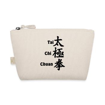 Tai Ji Quan Schrift vertikal mit Text - Bio-Täschchen - Natur - Vorne