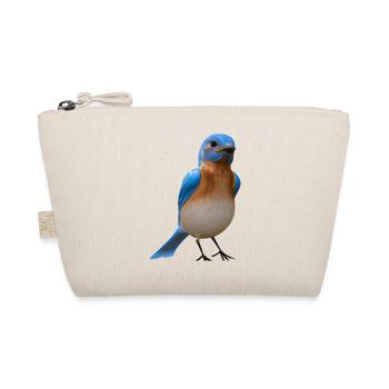 Hut Warbler Bird Design - Organic Pouch - nature - Front