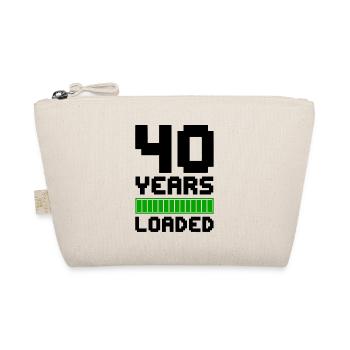 40 ans chargés 40e anniversaire - Trousse biologique - nature - Devant