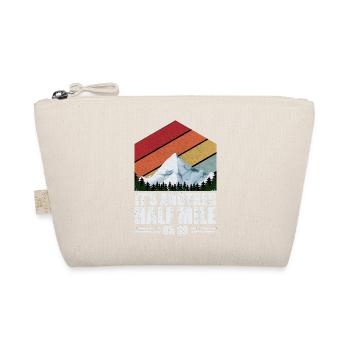 Trail Runner Running Jogging Jogger I Gift - Organic Pouch - nature - Front