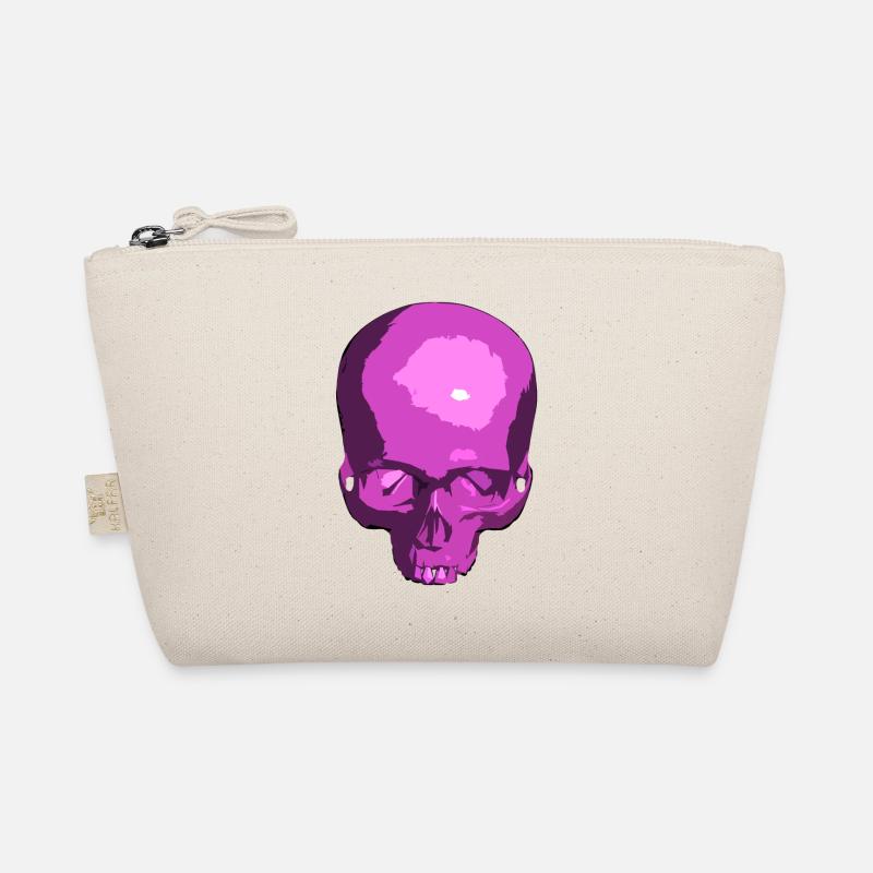 Purple Skull - Bio-Täschchen - Natur