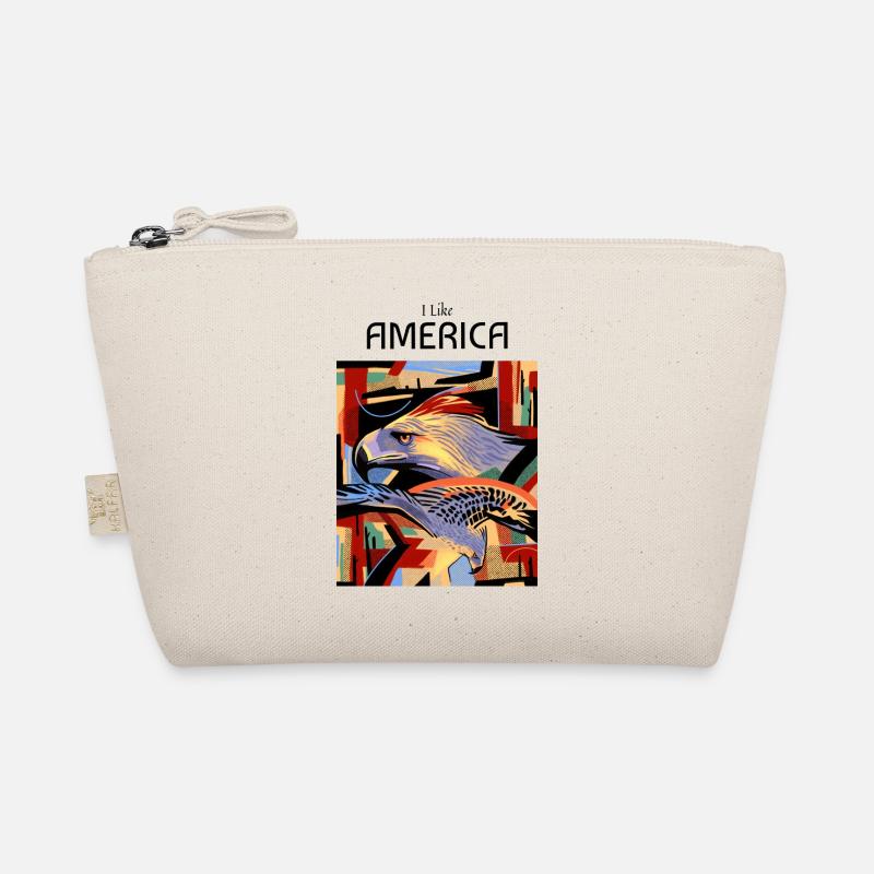 I Like America eagle design - Bio-Täschchen - Natur