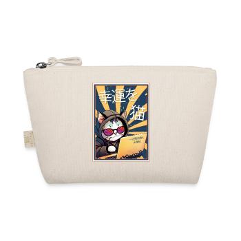 Naughty Neko Cat Hacker Purrfect Good Luck Japan - Organic Pouch - nature - Front