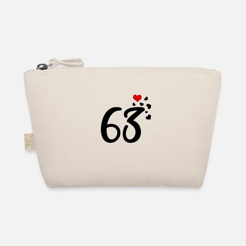 63rd birthday anniversary hearts 63 Organic Pouch