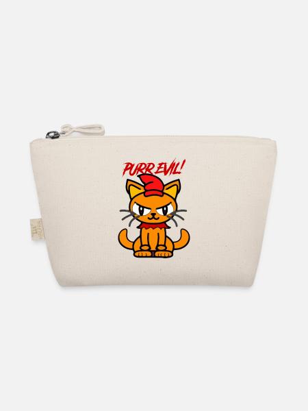 Purr evil - Organic Pouch - nature - Front