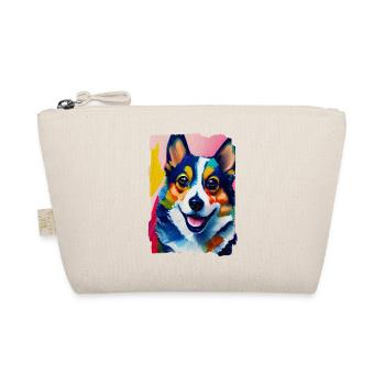 Porträt des Hunde-Corgis - Bio-Täschchen - Natur - Vorne