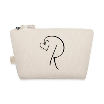 Letter R Letter R Calligraphy - Organic Pouch - nature - Front