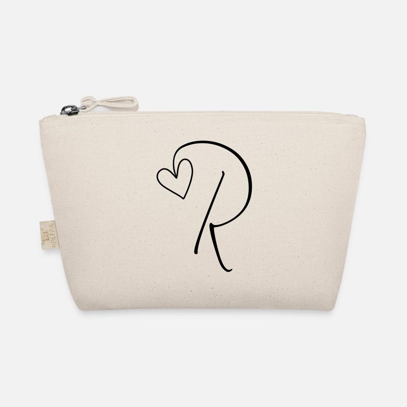 Letter R Letter R Calligraphy Organic Pouch