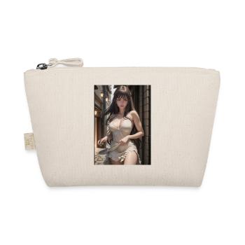 Woman in a alley, town,Generated AI - Organic Pouch - nature - Front