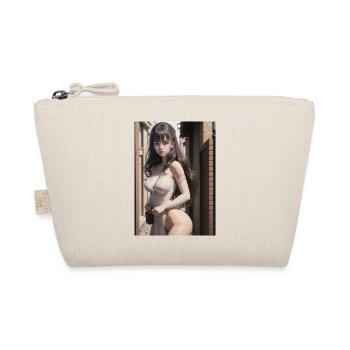 Woman in a alley, town,Generated AI - Organic Pouch - nature - Front