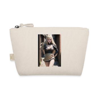 Woman in a alley, town,Generated AI - Organic Pouch - nature - Front