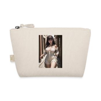 Woman in a alley, town,Generated AI - Organic Pouch - nature - Front