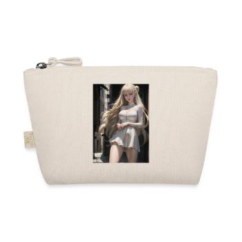 Woman in a alley, town,Generated AI - Organic Pouch - nature - Front