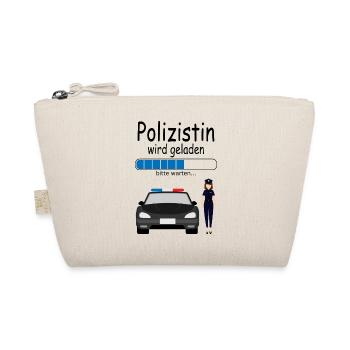 Polizistin Ausbildung Angehende werdene zukünftige - Bio-Täschchen - Natur - Vorne