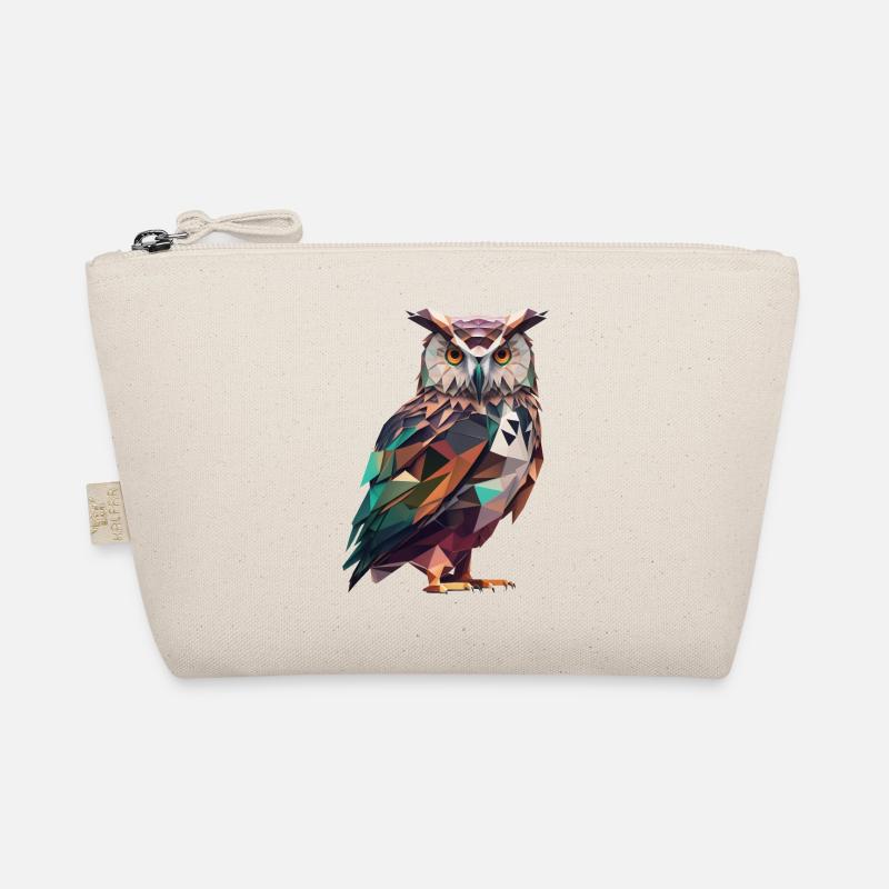 Magnificent Polygon Owl – Bird Art Organic Pouch