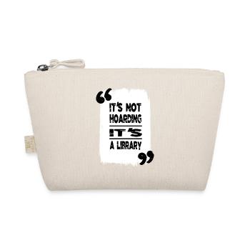 art birthday present idea awesome school book nerd - Organic Pouch - nature - Front