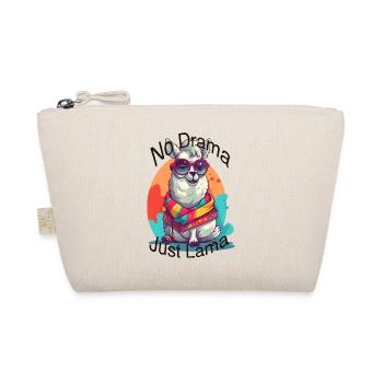 No drama just lama. - Organic Pouch - nature - Front
