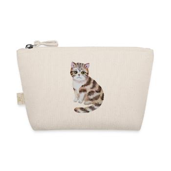 Süße Katze - Bio-Täschchen - Natur - Vorne