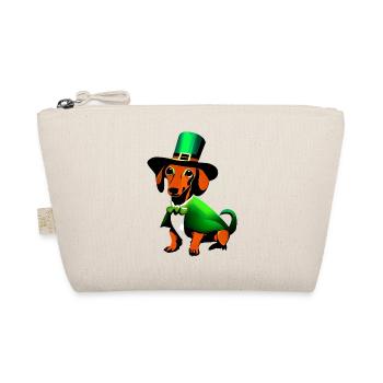 Dogs Dachshund Dog St Patricks Day Dog Owner - Organic Pouch - nature - Front