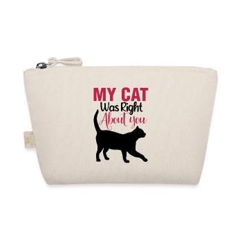 Chat noir mignon - Trousse biologique - nature - Devant