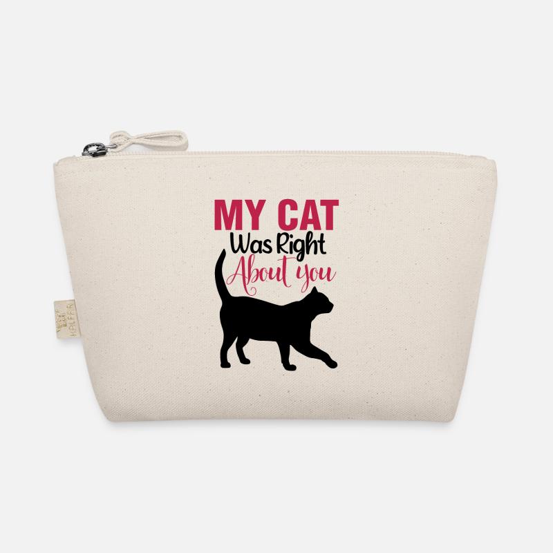 Cute black cat Organic Pouch