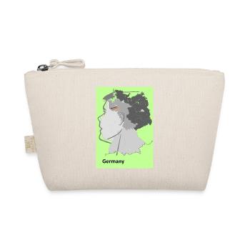 Map of Germany with gradient and flags - Organic Pouch - nature - Front