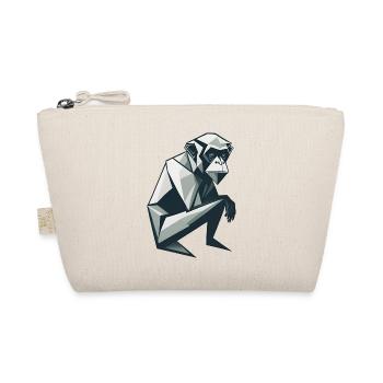 Minimalistic Monkey - Organic Pouch - nature - Front