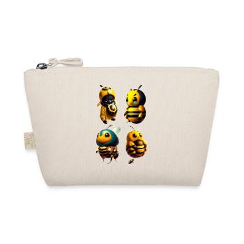 kawaii happy bees - Organic Pouch - nature - Front