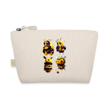 kawaii fliegende Bienen - Bio-Täschchen - Natur - Vorne