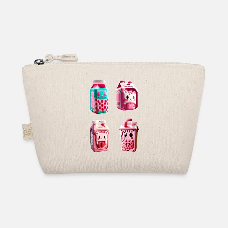 kawaii erdbeere milch karton Bio-Täschchen
