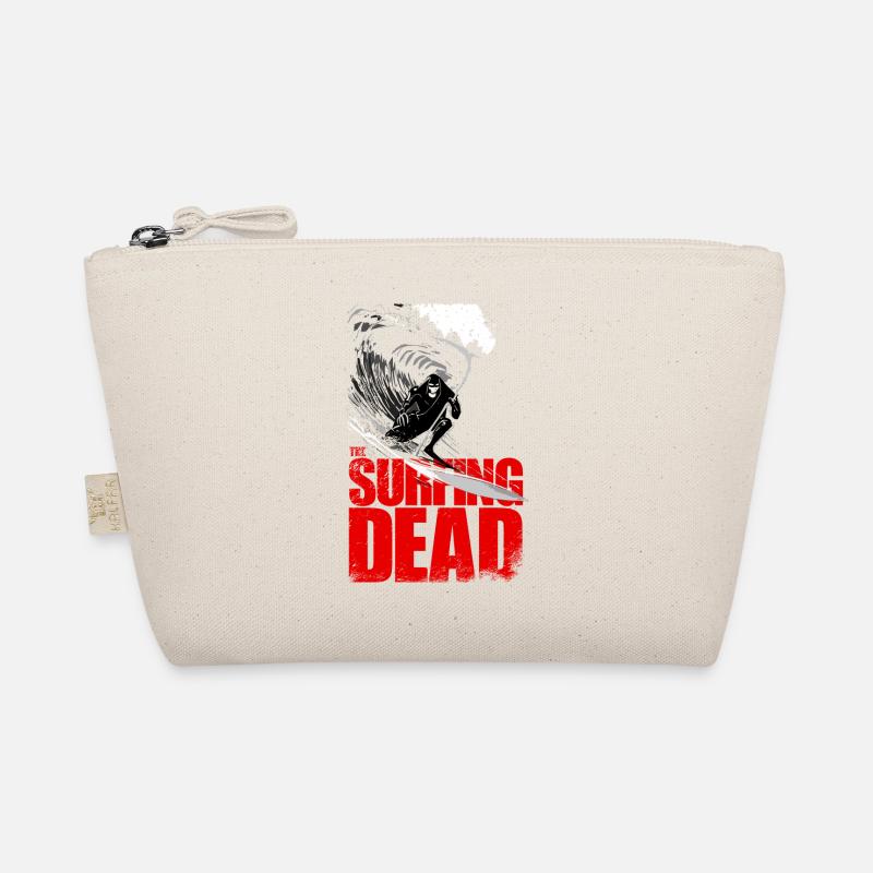 Surfing Dead Grim Reaper Surfer Wave Design Organic Pouch