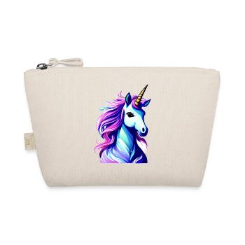 Einhorn Fabeltier Mädchen Einhörner Unicorn - Bio-Täschchen - Natur - Vorne