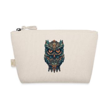 Mythical boho owl with surreal patterns - Organic Pouch - nature - Front