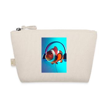 Clownfisch Kopfhörer - Bio-Täschchen - Natur - Vorne