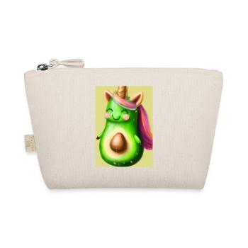 Niedliche Einhorn Avocado - Bio-Täschchen - Natur - Vorne