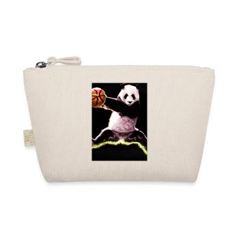 Basketball Dunk Panda - Bio-Täschchen - Natur - Vorne