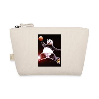 Basketball Dunk Panda - Bio-Täschchen - Natur - Vorne