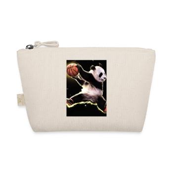 Basketball Dunk Panda - Bio-Täschchen - Natur - Vorne