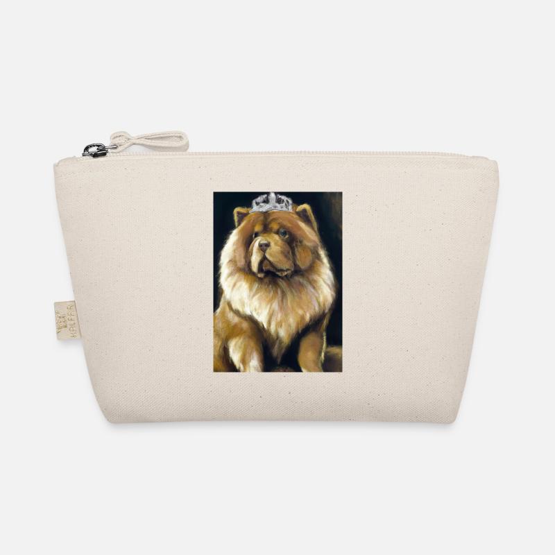 Chow Chow mit Krone Bio-Täschchen