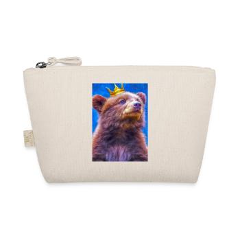 Bär mit Krone - Bio-Täschchen - Natur - Vorne