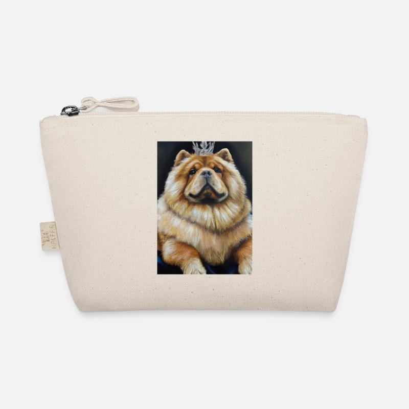 Chow Chow mit Krone Bio-Täschchen