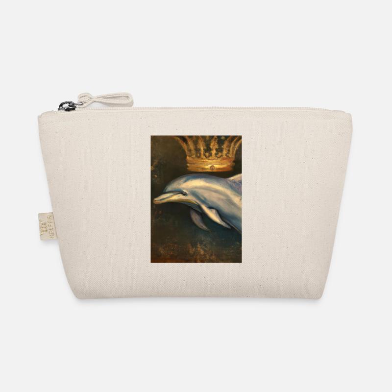 Delfin mit Krone Bio-Täschchen