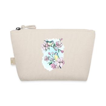 Blue and magnolias - Organic Pouch - nature - Front