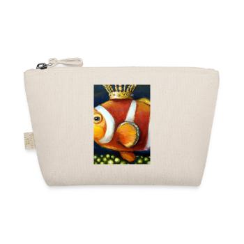Clownfisch mit einer Krone - Bio-Täschchen - Natur - Vorne