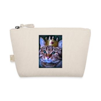 Katze mit Krone - Bio-Täschchen - Natur - Vorne