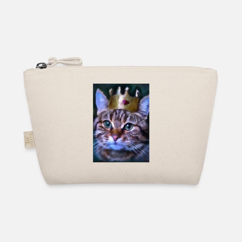 Katze mit Krone Bio-Täschchen