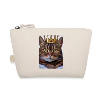 Katze mit Krone - Bio-Täschchen - Natur - Vorne